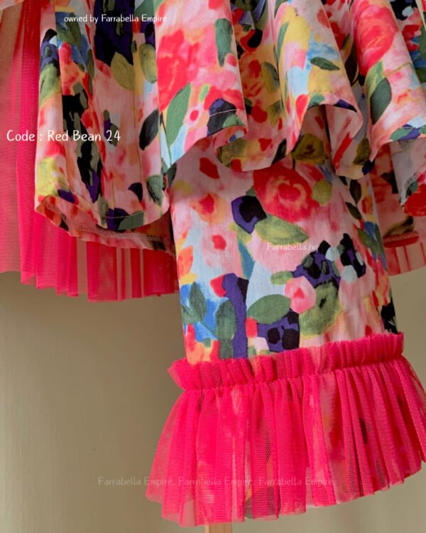 Opah Peplum - Red Bean