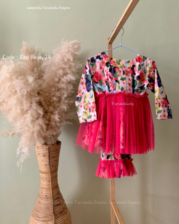 Opah Peplum - Red Bean